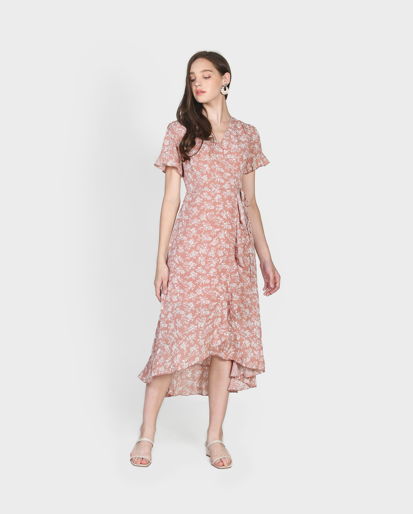 Charlotte Overlay Dress - Blush Pink